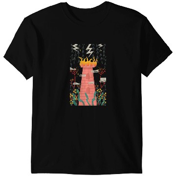 Discover Tower vintages Tarot Card Magic Occult Supernatural T-Shirts