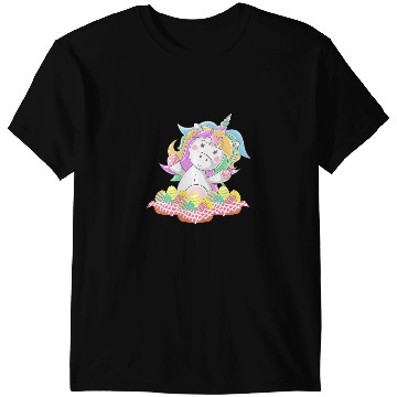 Discover Unicorns Easter Unicorns Lover Bunny Unicorns Holding Easter Egg 2 T-Shirts