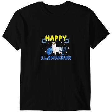 Discover Lama Llama QWM7 Happy Llamakkuh Funny Hanukkah Llama Lover Jewish Life 86 T-Shirts
