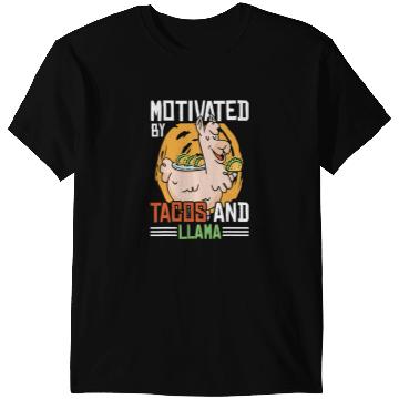 Discover Lama Llama Motivated by Tacos and Llama 33 T-Shirts