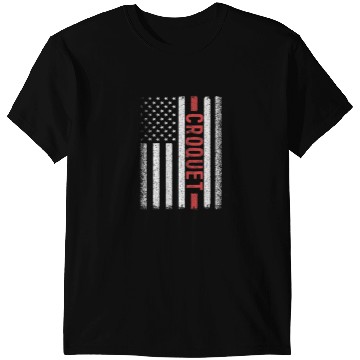 Discover Croquet American Flag 4th of July T-Shirts