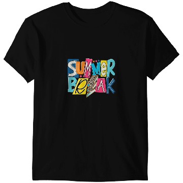 Discover Retro Summer Break Leopard Lightning Funny Family Vacation T-Shirts