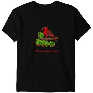Discover Northern Cardinal Beautiful Cardinal Bird Ornithology T-Shirts