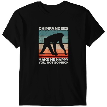 Discover vintages Chimpanzees Monkey Chimp Ape Wildlife Chimpanzee T-Shirts