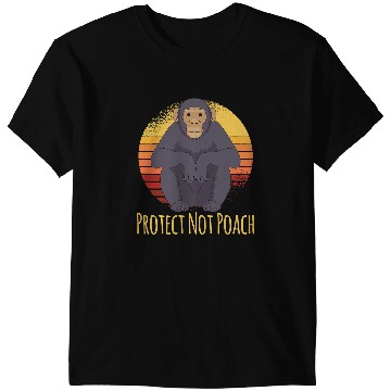 Discover Protect Not Poach Ape Monkey Chimpanzee T-Shirts
