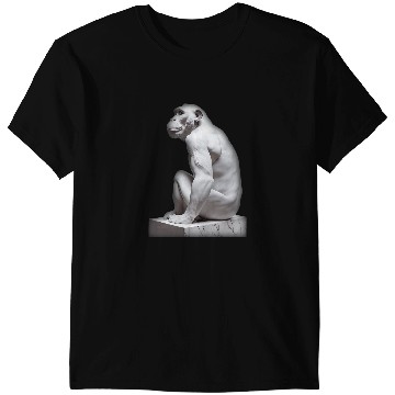 Discover WhiteMarble Statue Of A Chimpanzee T-Shirts