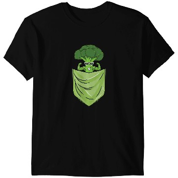 Discover Weightlifting Broccoli In Pocket Vegetable Lover T-Shirts