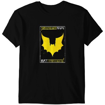 Discover WB100 DC Comics Batman Classic Distressed Bat Info Card T-Shirts