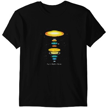 Discover Flat Solar System T-Shirts