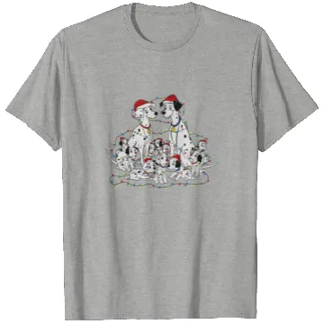 Discover Disney Santa 101 Dalmatians Christmas Lights Shirt