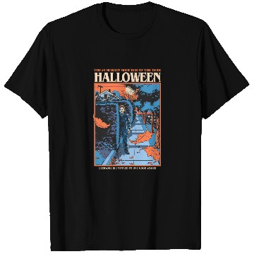 Discover The Screen Shocker Michael Myers Halloween T-Shirts