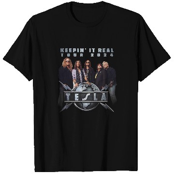 Discover TESLA Band Keepin' It Real U.S. Tour 2024 T-Shirts