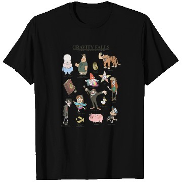 Discover Disneyss Gravity Falls Character And Mysteries Textbook Zip T-Shirts