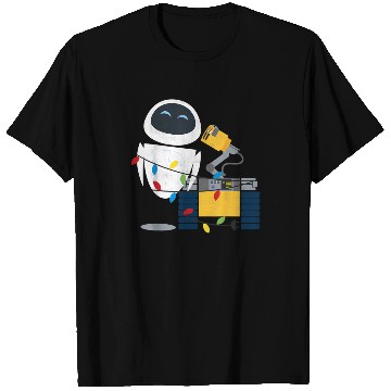 Discover Disney Pixar Wall-E Eve Christmas Light Wrap Graphic T-Shirts