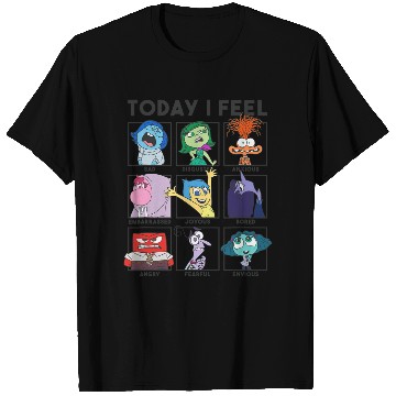 Discover Disney Pixar Inside Out 2 Today I Feel... Emotions Panels Zip T-Shirts