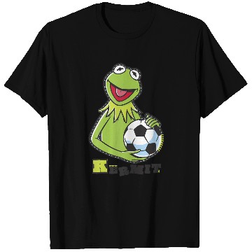 Discover Disneyss The Muppets Kermit Soccer Ball Vintages Stencil Logo T-Shirts