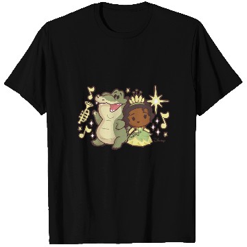 Discover Disney Princess - Tiana and Louis The Alligator Baseball Tees T-Shirts
