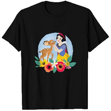 Discover Disney Princess - Floral Snow White Deer T-Shirts