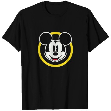 Discover Amazon Essentials Disney Smiling Mickey in Yello Baseball Tees T-Shirts