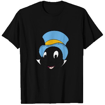 Discover Disney Pinocchio Jiminy Cricket Big Face Zip T-Shirts