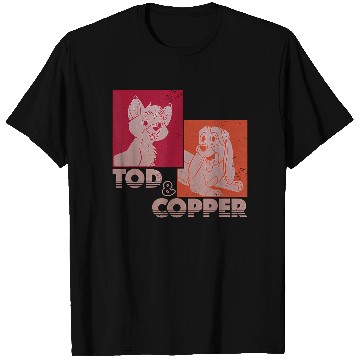 Discover Disney The Fox and the Hound Tod & Copper Retro T-Shirts