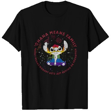Discover Disney Lilo Stich Ohana Pride Circle T-Shirts