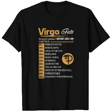 Discover VIRGO FACTS - Virgo Facts - T-Shirts