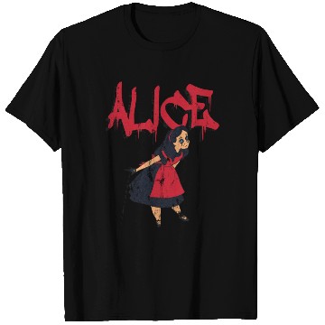 Discover Alice In Wonderland Vs Alice Cooper - Alice Cooper - T-Shirts