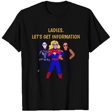 Discover Ladies Lets Get Information Ms Marvel T-Shirts