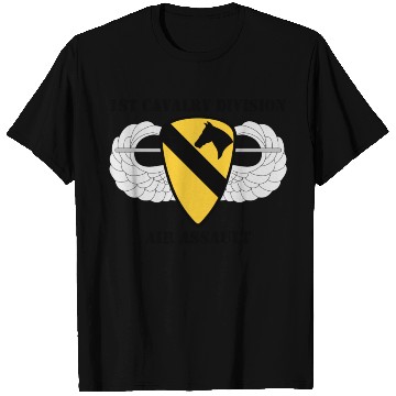 Discover 1st Cavalry Division Air Assault W/Text T-Shirts