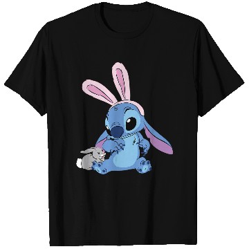 Discover Disney Stitch with Easter Bunny Baseball Tees T-Shirts
