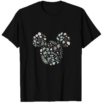 Discover Disney Mickey Mouse Icon Spring Flowers T-Shirts