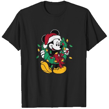 Discover Disney Mickey Mouse Christmas Lights T-Shirts