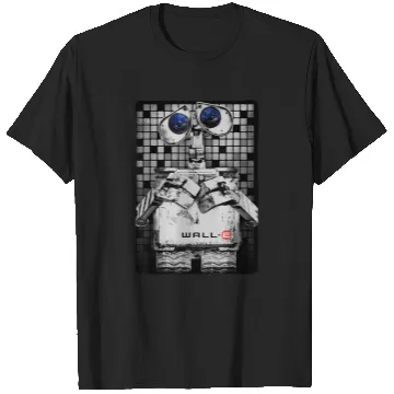 Discover Disney Pixar Wall-e Distressed Tile Sad Eyes Movie Poster T-Shirts