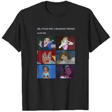 Discover Disney Princess Not Dramatic Meme Panel T-Shirts