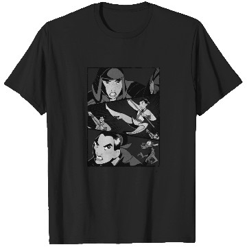 Discover Disneys mulan angry warrior princess panel pullover T-Shirts