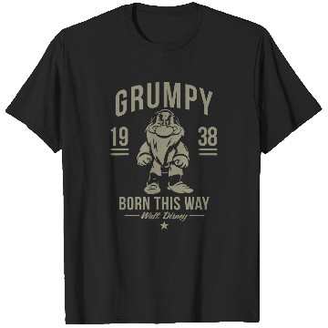 Discover Disney Snow White Grumpy Born This Way 1938 Short Sleeve T-Shirts