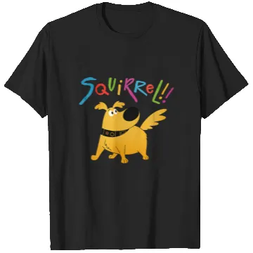 Discover Disney Pixar UP Dug Squirrel Pose T-Shirts