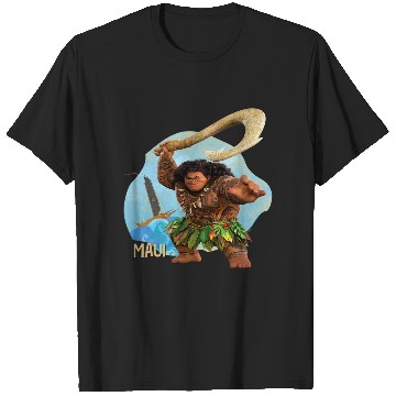 Discover Disney Moana 2 Action Pose “Maui” with Fish Hook T-Shirts