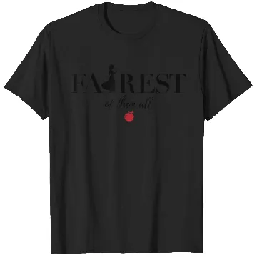 Discover Disneyss Snow White Fairest Silhouette Text Graphic T-Shirts