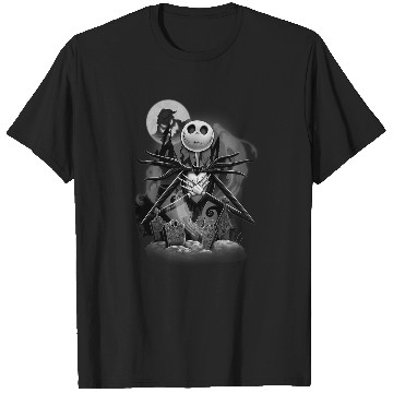 Discover Disneyss Nightmare Before Christmas Jack Night Scene T-Shirts