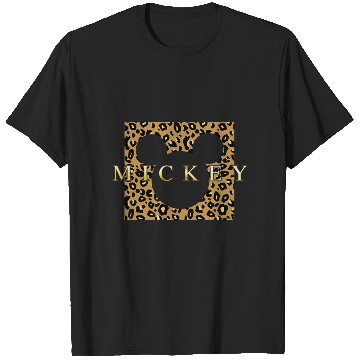 Discover Disney Mickey Mouse Gold Cheetah Print Box T-Shirts