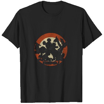 Discover Disney Mickey And Friends Group Shot Retro Circle T-Shirts