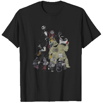 Discover Disneyss Nightmare Before Christmas Group Portrait T-Shirts