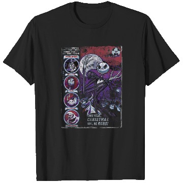 Discover Disneyss The Nightmare Before Christmas Comic Cover T-Shirts