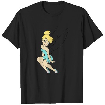 Discover Disneys Peter Pan Tinkerbell Sitting With A Smile T-Shirts