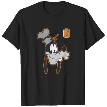 Discover Disney Goofy Orange Outline Portrait T-Shirts