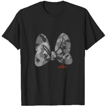 Discover Disney Minnie Mouse Classic Camouflage Bow Autograph T-Shirts