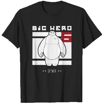 Discover Disney Big Hero 6 Baymax All White Flag T-Shirts