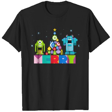 Discover Disneyss And Pixarss Monsters Inc Christmas Nutcrackers T-Shirts